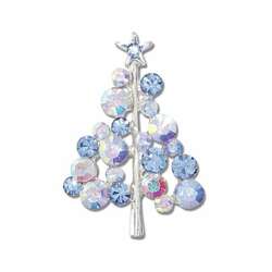 Item 418679 Crystal Christmas Tree Pin