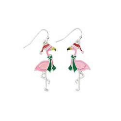 Item 418722 Flamingo With Scarves Earrings