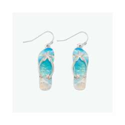 Item 418885 thumbnail Flip Flops With Beach Scene Earrings