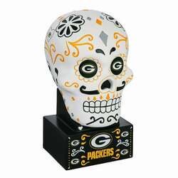 Item 420059 Green Bay Packers Sugar Skull Statue