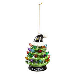 Item 420112 Baltimore Ravens Tree With Hat Ornament