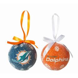 Item 420130 Miami Dolphins Light Up LED Ball Ornament