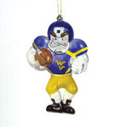 Item 420141 West Virginia University Mountaineers Football Player Ornament