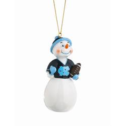 Item 420142 University of North Carolina Tar Heels Snowman Ornament