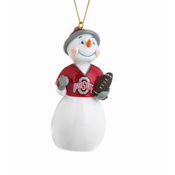 Item 420169 Ohio State University Buckeyes Snowman Ornament