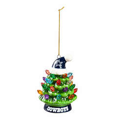 Item 420183 Dallas Cowboys Tree With Hat Ornament