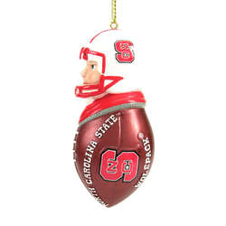 Item 420185 North Carolina State University Wolfpack Tackler Ornament