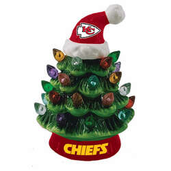 Item 420251 Kansas City Chiefs Tree With Hat Ornament