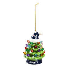 Item 420270 New England Patriots Tree With Hat Ornament