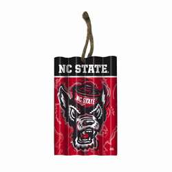 Item 420305 North Carolina State University Wolfpack Justin Patten Corrugate Ornament