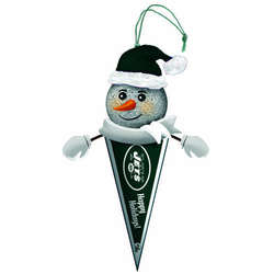 Item 420314 New York Jets Light Up Snowman Pennant Ornament