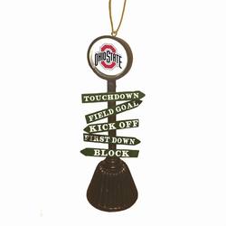 Item 420319 Ohio State University Buckeyes Fan Crossing Ornament