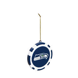 Item 420338 Seattle Seahawks Poker Chip Ornament