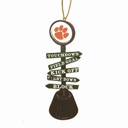 Item 420339 Clemson University Tigers Fan Crossing Ornament