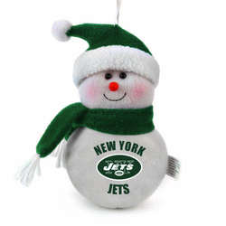Item 420481 New York Jets Soft Snowman Ornament