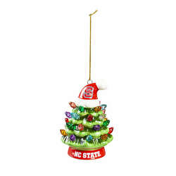 Item 420572 North Carolina State University Tree with Hat Ornament