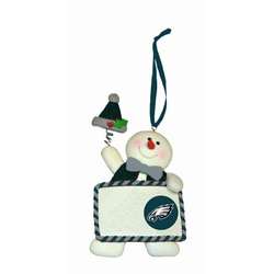 Item 420746 Philadelphia Eagles Personalizable Snowman Ornament