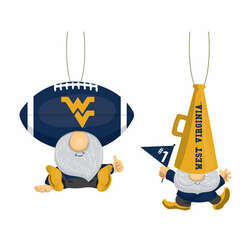Item 420766 thumbnail West Va Mountaineers Gnome Fan Ornament