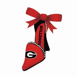Item 420841 University of Georgia Bulldogs High Heel Shoe Ornament