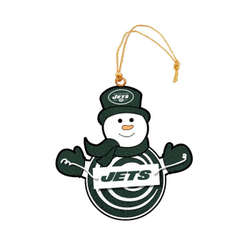 Item 420953 New York Jets Snowman With Sign Ornament