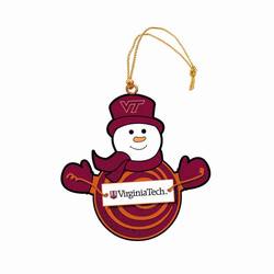Item 420968 Virginia Tech Hokies Snowman With Sign Ornament
