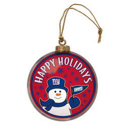 Item 420992 New York Giants Team Snowman Disc Ornament