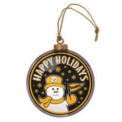 Item 420996 Pittsburgh Steelers Team Snowman Disc Ornament