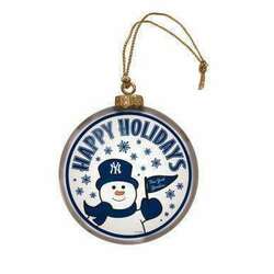 Item 421013 New York Yankees Team Snowman Disc Ornament