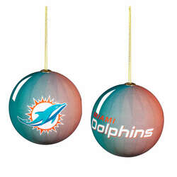 Item 421034 Miami Dolphins Ball Ornament