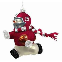 Item 421060 thumbnail University of Alabama Crimson Tide Snowman Player Ornament