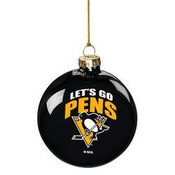 Item 421183 Pittsburgh Penguins Glass Ball Ornament