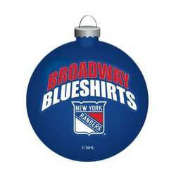 Item 421186 New York Rangers Glass Ball Ornament