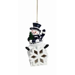 Item 421202 Dallas Cowboys Color Changing LED Snowman Ornament