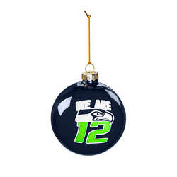 Item 421210 Seattle Seahawks Glass Ball Ornament