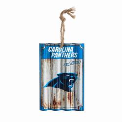 Item 421237 Carolina Panthers Corrugate Ornament