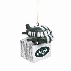Item 421269 New York Jets Mascot Ornament