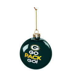 Item 421326 Green Bay Packers Glass Ball Ornament