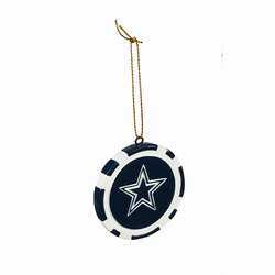 Item 421409 Dallas Cowboys Poker Chip Ornament
