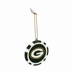 Item 421411 Green Bay Packers Poker Chip Ornament