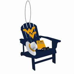 Item 421501 West Virginia University Mountaineers Adirondack Chair Ornament