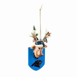 Item 421600 Carolina Panthers Reindeer Ornament