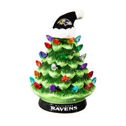 Item 421626 Baltimore Ravens Ceramic Tree