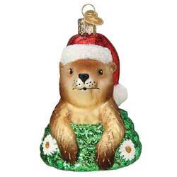 Item 425013 thumbnail Santa Groundhog Ornament