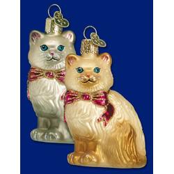 Item 425027 White/Tan Himalayan Kitty Ornament