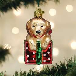 Cerámica globo Dog ornament mini animal personaje novedad regalos Rose oro 