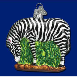 Item 425144 Zebra With Grass Ornament