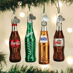 Item 425208 Mini Coca-Cola Beverage Ornaments 