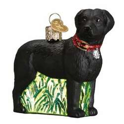 Item 425212 thumbnail Standing Black Labrador Retriever Ornament