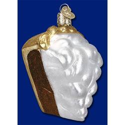 Item 425232 Piece of Chocolate Cream Pie Ornament