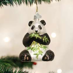 Item 425233 Panda With Bamboo Ornament
